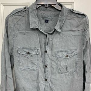 Universal Thread, Med, military style,long sleeved, gray top